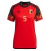 Cheap Belgium Jan Vertonghen #5 Home Football Shirt Women World Cup 2022 Short Sleeve